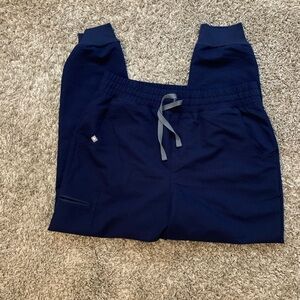 Figs jogger navy blue size large scrub pants